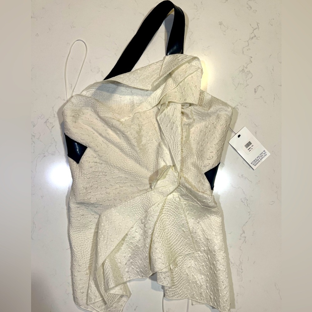 Roland Mouret White/Cream Corset Top